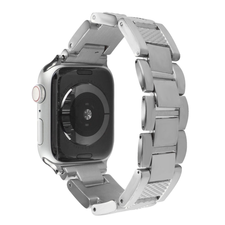 Plaid Metal Watch Band For Apple Watch Series 10 46mm(Silver) - free shipping - PMC TechLife - Order now!