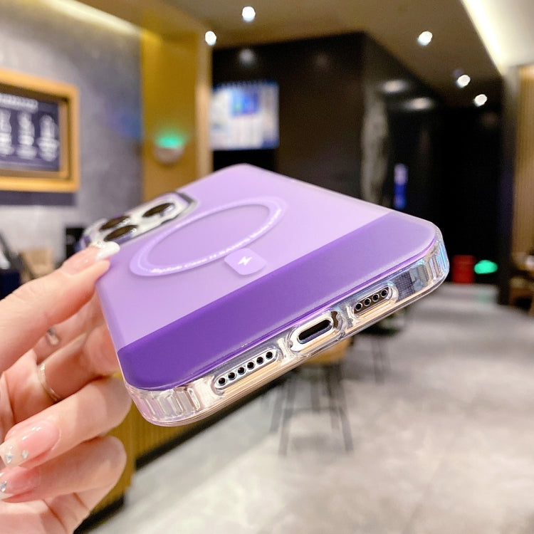 For iPhone 15 Plus PC + TPU IMD MagSafe Magnetic Phone Case(Blue) - free shipping - PMC TechLife - Order now!