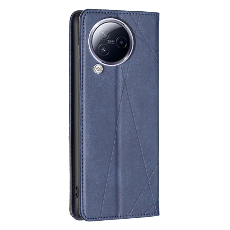 For Xiaomi Civi 3 5G Rhombus Texture Magnetic Leather Phone Case(Blue) - Xiaomi Cases by PMC TechLife | Online Shopping South Africa | PMC TechLife | Buy Now Pay Later Mobicred