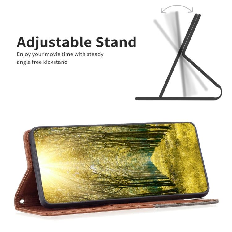 For Xiaomi Redmi K70 / K70 Pro Rhombus Texture Magnetic Leather Phone Case(Brown) - K70 Pro Cases by PMC TechLife | Online Shopping South Africa | PMC TechLife | Buy Now Pay Later Mobicred