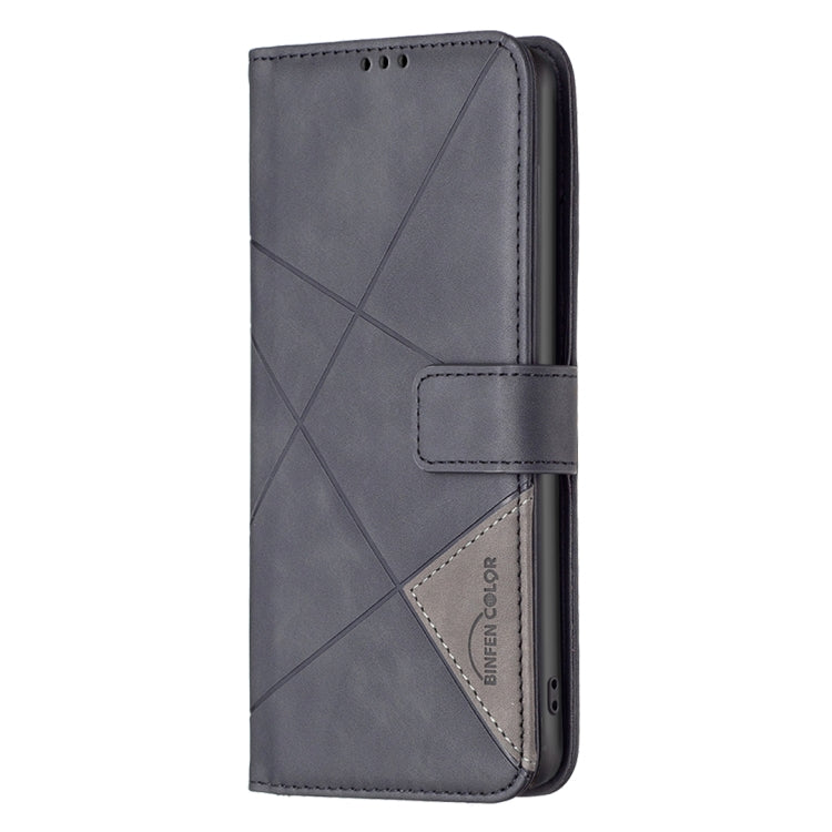 For Google Pixel 9 Pro Magnetic Buckle Rhombus Texture Leather Phone Case(Black) - Google Cases by PMC TechLife | Online Shopping South Africa | PMC TechLife | Buy Now Pay Later Mobicred
