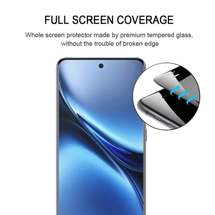 For vivo X200 Pro 25pcs 3D Curved Edge Full Screen Tempered Glass Film(Black) - free shipping - PMC Jewellery - Order now!