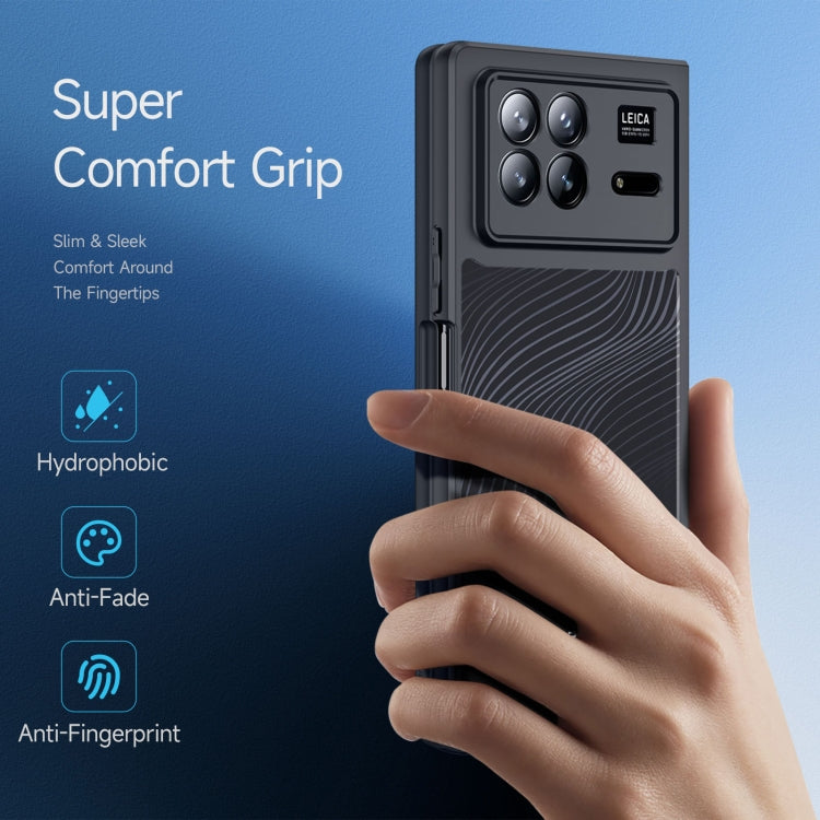 For Xiaomi Mix Fold 3 DUX DUCIS Aimo Series TPU + PC Frosted Feel Phone Case(Black) - Xiaomi Cases by DUX DUCIS | Online Shopping South Africa | PMC Jewellery | Buy Now Pay Later Mobicred