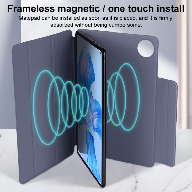 For Huawei Matepad Pro 10.8 3-fold Double-sided Clip Buckle Magnetic Smart Tablet Case(Lavender) - Huawei by PMC TechLife | Online Shopping South Africa | PMC TechLife | Buy Now Pay Later Mobicred