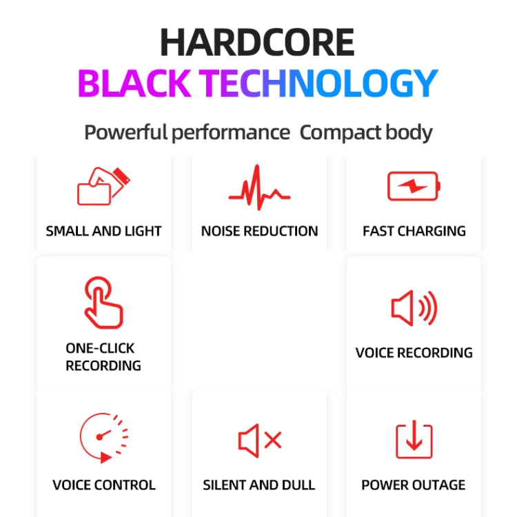 JNN M2 Ultra-thin HD Noise Reduction Intelligent Control Voice Voice Recorder, Capacity:64GB(Black) - free shipping - PMC Jewellery - Order now!