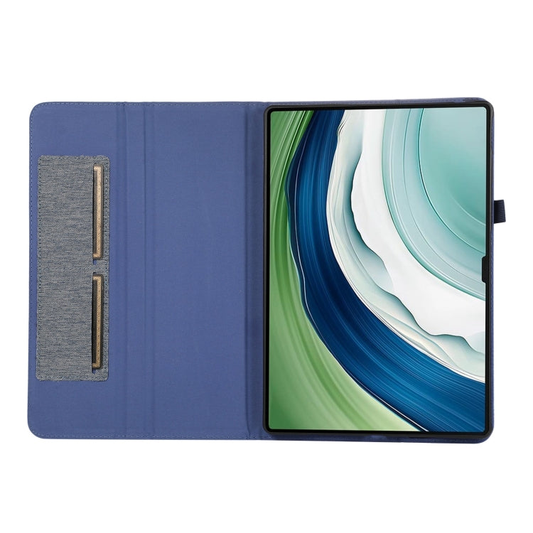 For Huawei MatePad Pro 12.2 2024 Fabric Leather Tablet Case(Blue) - Huawei by PMC Jewellery | Online Shopping South Africa | PMC Jewellery | Buy Now Pay Later Mobicred
