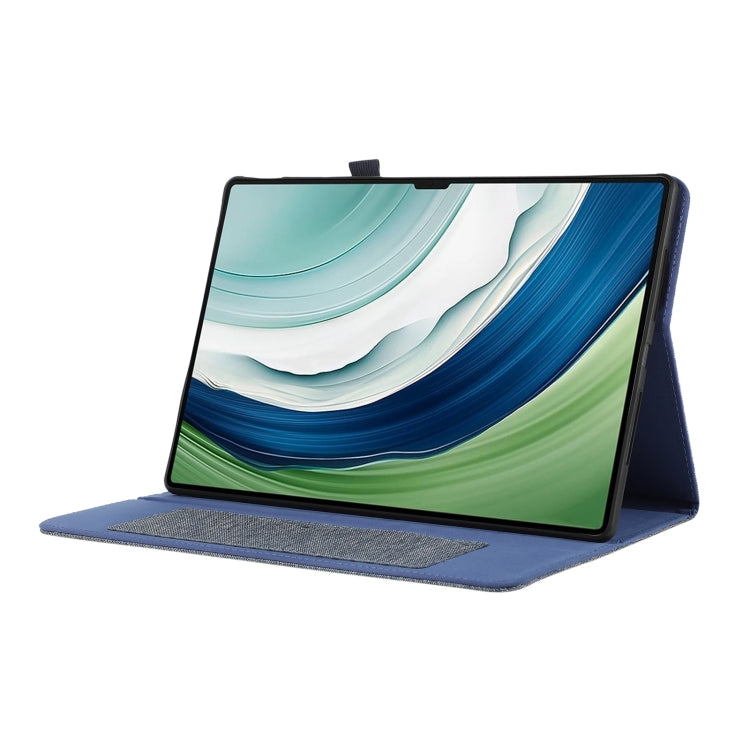 For Huawei MatePad Pro 12.2 2024 Fabric Leather Tablet Case(Blue) - Huawei by PMC Jewellery | Online Shopping South Africa | PMC Jewellery | Buy Now Pay Later Mobicred