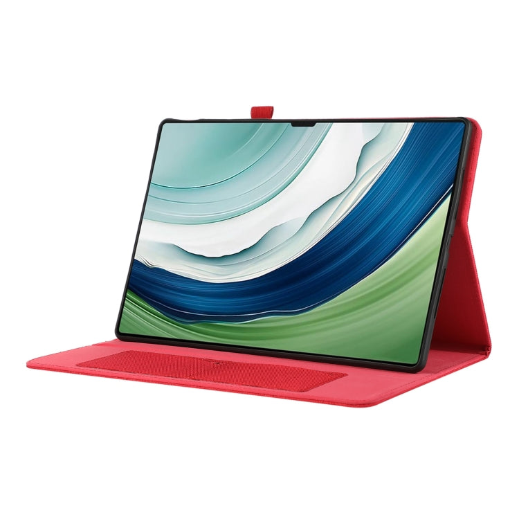 For Huawei MatePad Pro 12.2 2024 Fabric Leather Tablet Case(Red) - Huawei by PMC Jewellery | Online Shopping South Africa | PMC Jewellery | Buy Now Pay Later Mobicred