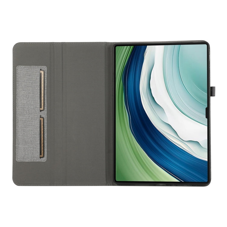 For Huawei MatePad Pro 12.2 2024 Fabric Leather Tablet Case(Grey) - Huawei by PMC Jewellery | Online Shopping South Africa | PMC Jewellery | Buy Now Pay Later Mobicred