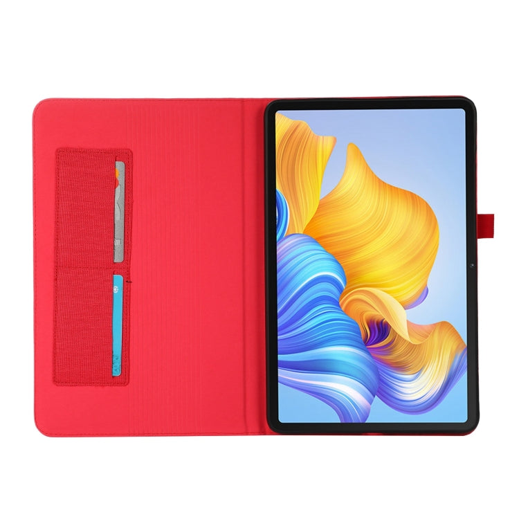 For Huawei MatePad Air 2024 Fabric Leather Tablet Case(Red) - Huawei by PMC Jewellery | Online Shopping South Africa | PMC Jewellery | Buy Now Pay Later Mobicred