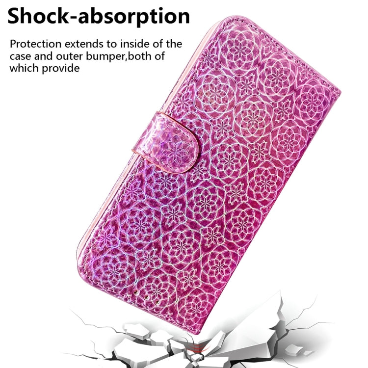 For Tecno Spark 10 / Spark 10C Colorful Magnetic Buckle Leather Phone Case(Pink) - Tecno Cases by PMC TechLife | Online Shopping South Africa | PMC TechLife