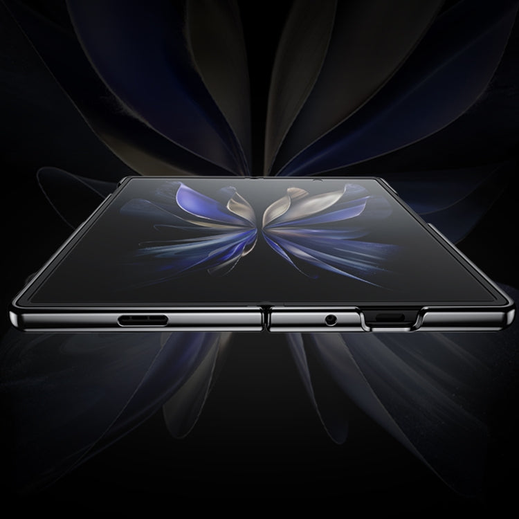 For vivo X Fold2 Electroplating Ultrathin Shockproof Leather Fold Protective Phone Case(Black) - vivo Cases by PMC TechLife | Online Shopping South Africa | PMC TechLife | Buy Now Pay Later Mobicred