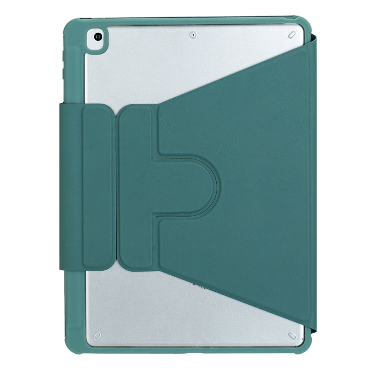 For iPad 10th Gen 10.9 2022 F10B 360 Rotation Acrylic Transparent Bluetooth Keyboard Leather Case(Green) - Universal by PMC TechLife | Online Shopping South Africa | PMC TechLife