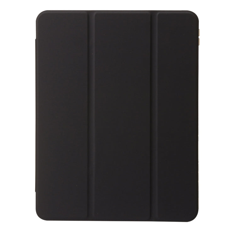 For iPad Air 13 2025 / 2024 Clear Acrylic 3-Fold Leather Tablet Case(Black) - iPad Air 13 2025 / 2024 Cases by PMC TechLife | Online Shopping South Africa | PMC TechLife | Buy Now Pay Later Mobicred
