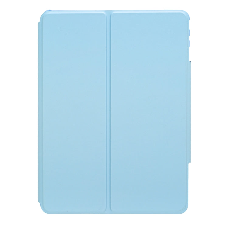 For iPad 11 2025 / 10th Gen 10.9 2022 F10B-AS 360 Rotation Acrylic Transparent Bluetooth Keyboard Leather Case With Touch Control / Backlight(Blue) - free shipping - PMC TechLife - Order now!