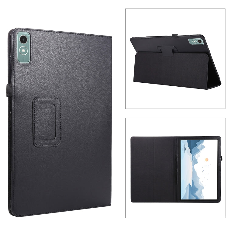 For Lenovo Xiaoxin Pad Pro 12.7 Litchi Texture Leather Tablet Case(Black) - Lenovo by PMC TechLife | Online Shopping South Africa | PMC TechLife
