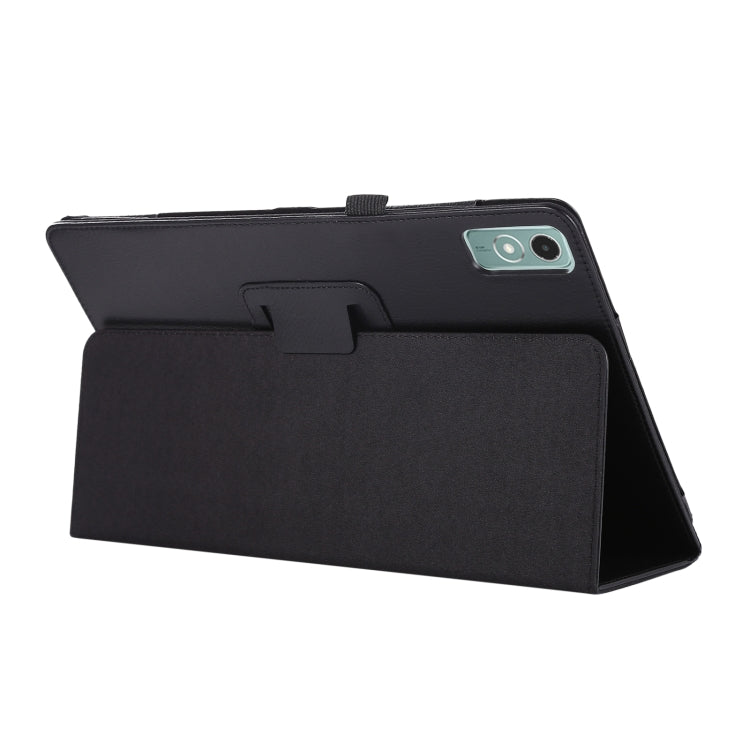For Lenovo Xiaoxin Pad Pro 12.7 Litchi Texture Leather Tablet Case(Black) - Lenovo by PMC TechLife | Online Shopping South Africa | PMC TechLife