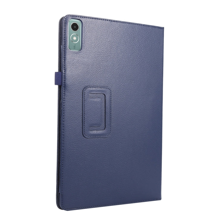 For Lenovo Xiaoxin Pad 11 2024 / M11 Litchi Texture Leather Tablet Case(Dark Blue) - Lenovo by PMC TechLife | Online Shopping South Africa | PMC TechLife | Buy Now Pay Later Mobicred