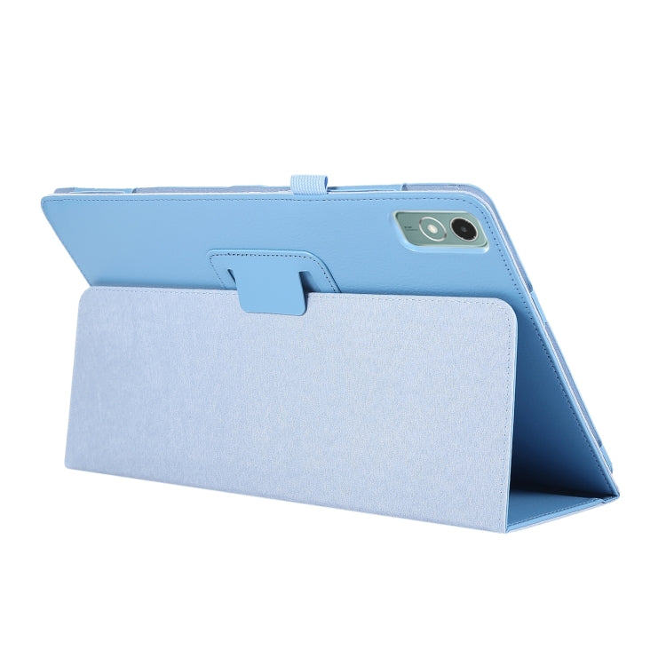 For Lenovo Xiaoxin Pad 11 2024 / M11 Litchi Texture Leather Tablet Case(Light Blue) - Lenovo by PMC Jewellery | Online Shopping South Africa | PMC Jewellery | Buy Now Pay Later Mobicred