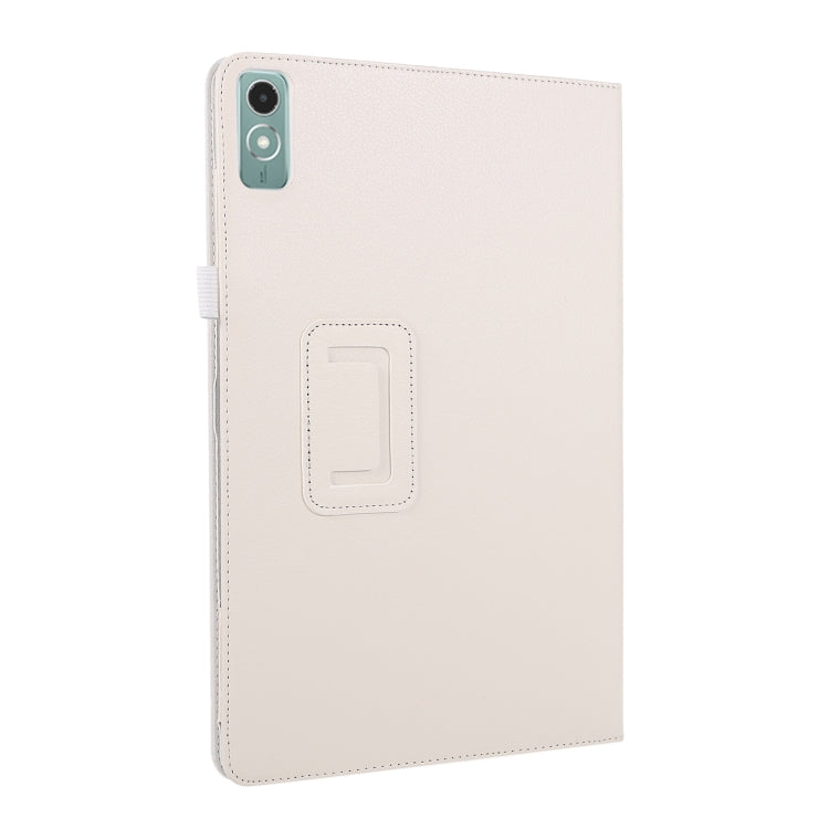For Lenovo Xiaoxin Pad 11 2024 / M11 Litchi Texture Leather Tablet Case(White) - Lenovo by PMC Jewellery | Online Shopping South Africa | PMC Jewellery | Buy Now Pay Later Mobicred