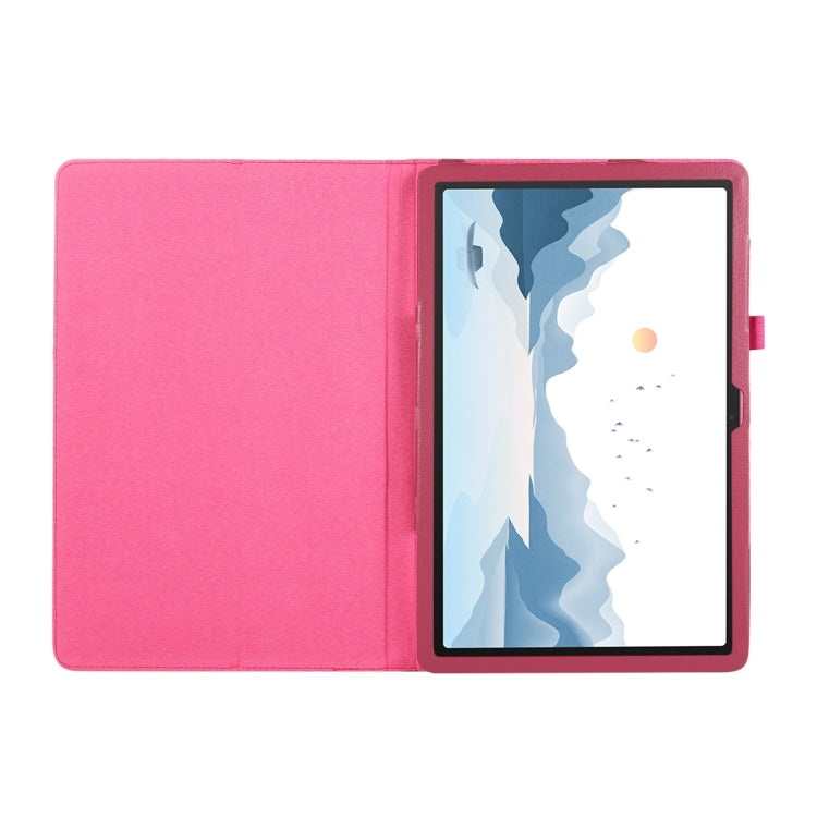 For Lenovo Xiaoxin Pad 11 2024 / M11 Litchi Texture Leather Tablet Case(Rose Red) - Lenovo by PMC Jewellery | Online Shopping South Africa | PMC Jewellery | Buy Now Pay Later Mobicred