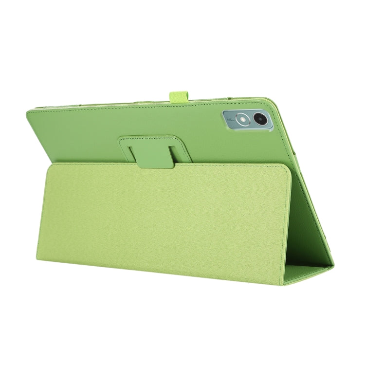 For Lenovo Xiaoxin Pad 11 2024 / M11 Litchi Texture Leather Tablet Case(Green) - Lenovo by PMC Jewellery | Online Shopping South Africa | PMC Jewellery | Buy Now Pay Later Mobicred