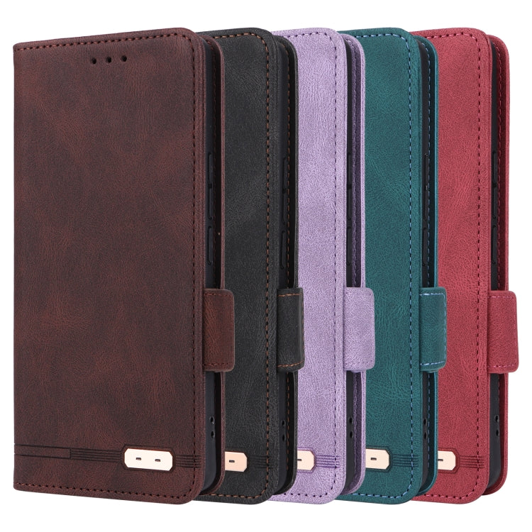 For Xiaomi Redmi 13C Magnetic Clasp Leather Phone Case(Green) - 13C Cases by PMC TechLife | Online Shopping South Africa | PMC TechLife | Buy Now Pay Later Mobicred