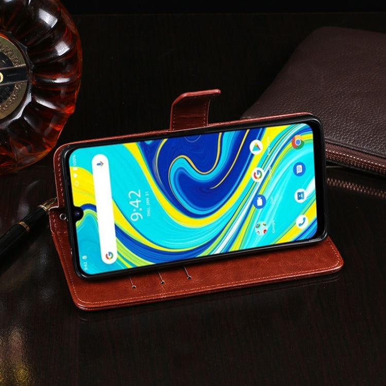 For UMIDIGI A7 Pro idewei Crazy Horse Texture Horizontal Flip Leather Case with Holder & Card Slots & Wallet(Brown) - free shipping - PMC Jewellery - Order now!