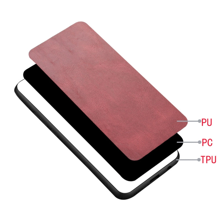 For Xiaomi Redmi K70E Sewing Cow Pattern Skin PC + PU + TPU Phone Case(Red) - K70E Cases by PMC TechLife | Online Shopping South Africa | PMC TechLife | Buy Now Pay Later Mobicred