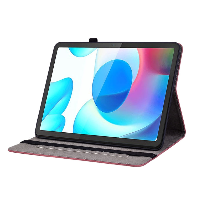 For Realme Pad 10.4 / Pad 5G 10.4 Butterfly Rose Embossed Leather Tablet Case(Red) - Realme by PMC TechLife | Online Shopping South Africa | PMC TechLife | Buy Now Pay Later Mobicred