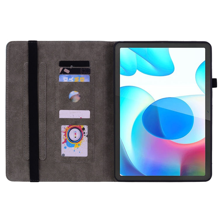 For Realme Pad 10.4 / Pad 5G 10.4 Butterfly Rose Embossed Leather Tablet Case(Dark Blue) - free shipping - PMC TechLife - Order now!