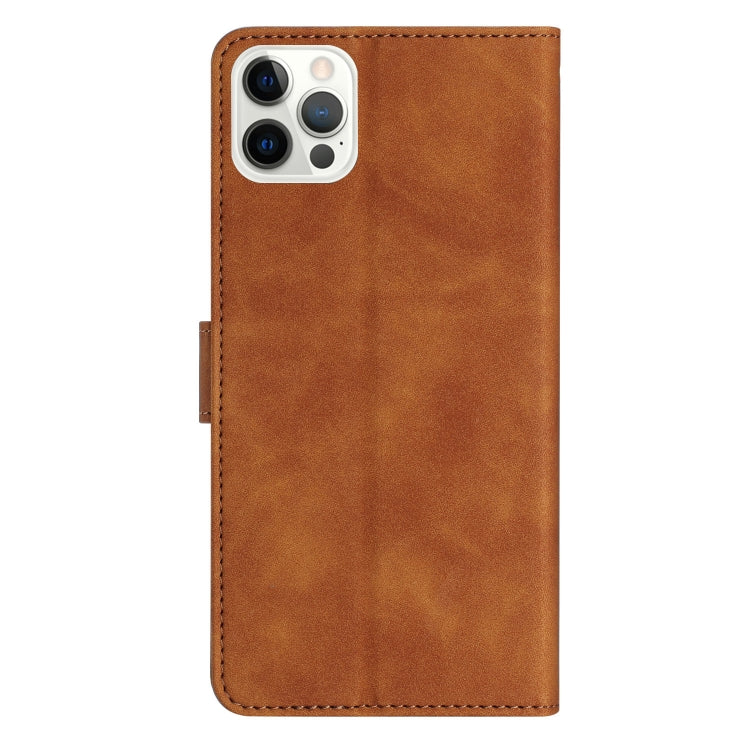 For iPhone 16 Pro Max Seven Butterflies Embossed Leather Phone Case(Brown) - iPhone 16 Pro Max Cases by PMC TechLife | Online Shopping South Africa | PMC TechLife | Buy Now Pay Later Mobicred