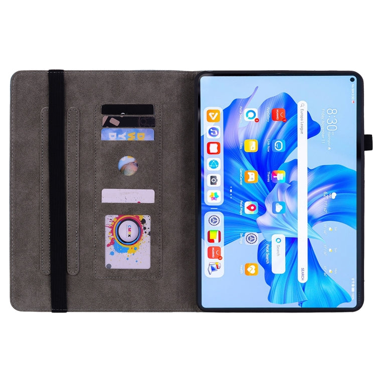 For Huawei MatePad Pro 11 2022 Butterfly Rose Embossed Leather Tablet Case(Purple) - Huawei Cases by PMC TechLife | Online Shopping South Africa | PMC TechLife | Buy Now Pay Later Mobicred