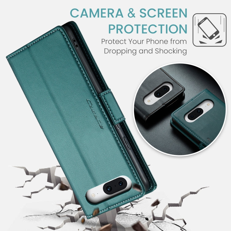 For Google Pixel 8a CaseMe 023 Butterfly Buckle Litchi Texture RFID Anti-theft Leather Phone Case(Pearly Blue) - free shipping - PMC Jewellery - Order now!