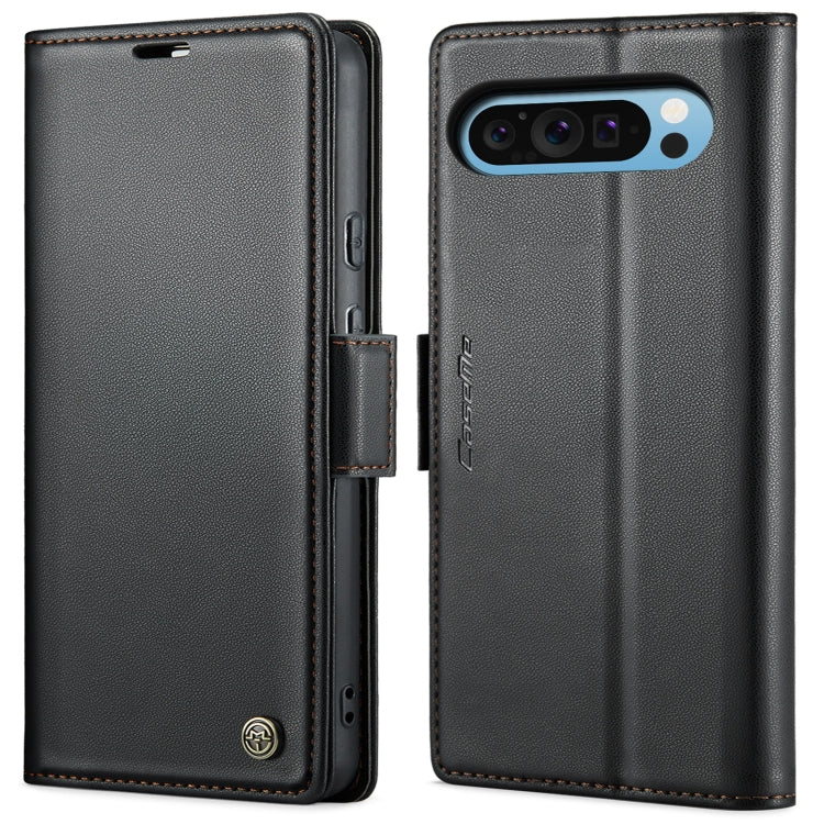 For Google Pixel 9 Pro XL CaseMe 023 Butterfly Buckle Litchi Texture RFID Anti-theft Leather Phone Case(Black) - Google Cases by CaseMe | Online Shopping South Africa | PMC TechLife | Buy Now Pay Later Mobicred