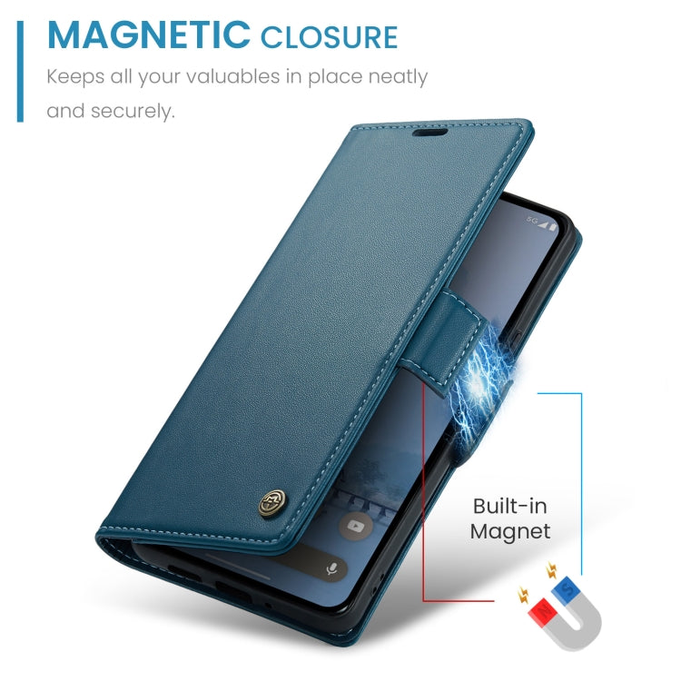 For Google Pixel 9 Pro XL CaseMe 023 Butterfly Buckle Litchi Texture RFID Anti-theft Leather Phone Case(Blue) - Google Cases by CaseMe | Online Shopping South Africa | PMC TechLife | Buy Now Pay Later Mobicred