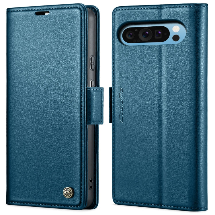 For Google Pixel 9 Pro XL CaseMe 023 Butterfly Buckle Litchi Texture RFID Anti-theft Leather Phone Case(Blue) - Google Cases by CaseMe | Online Shopping South Africa | PMC TechLife | Buy Now Pay Later Mobicred