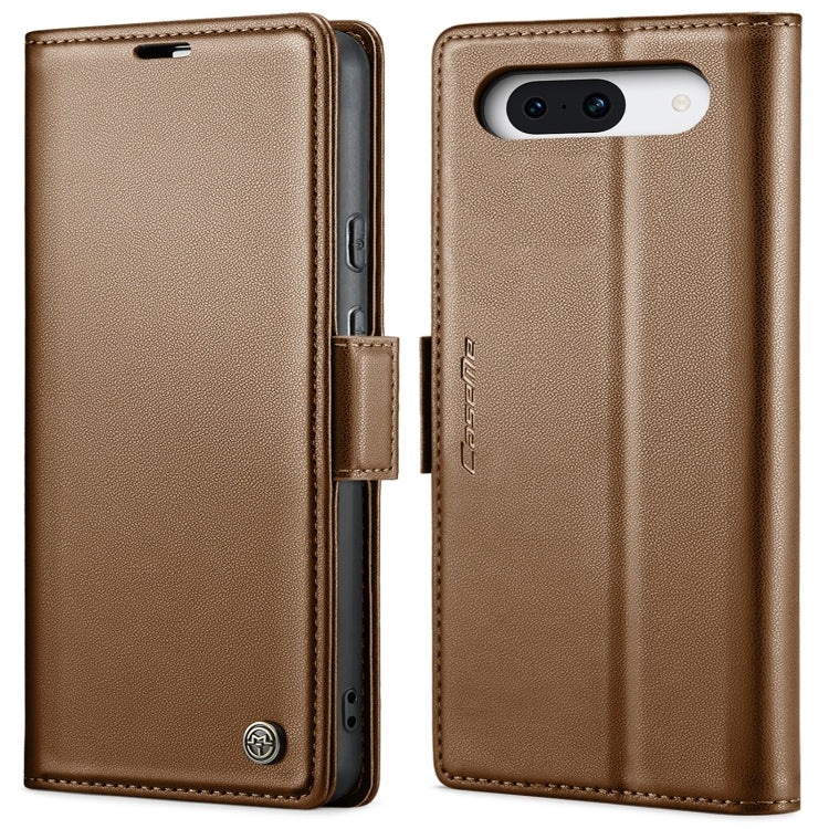 For Google Pixel 9 / 9 Pro CaseMe 023 Butterfly Buckle Litchi Texture RFID Anti-theft Leather Phone Case(Brown) - Google Cases by CaseMe | Online Shopping South Africa | PMC TechLife | Buy Now Pay Later Mobicred