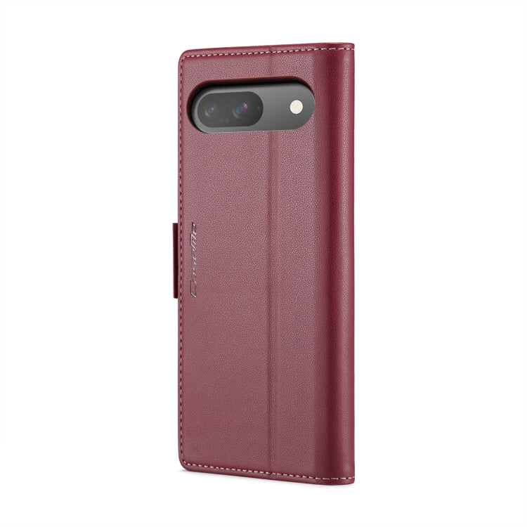 For Google Pixel 9 / 9 Pro CaseMe 023 Butterfly Buckle Litchi Texture RFID Anti-theft Leather Phone Case(Wine Red) - Google Cases by CaseMe | Online Shopping South Africa | PMC TechLife | Buy Now Pay Later Mobicred