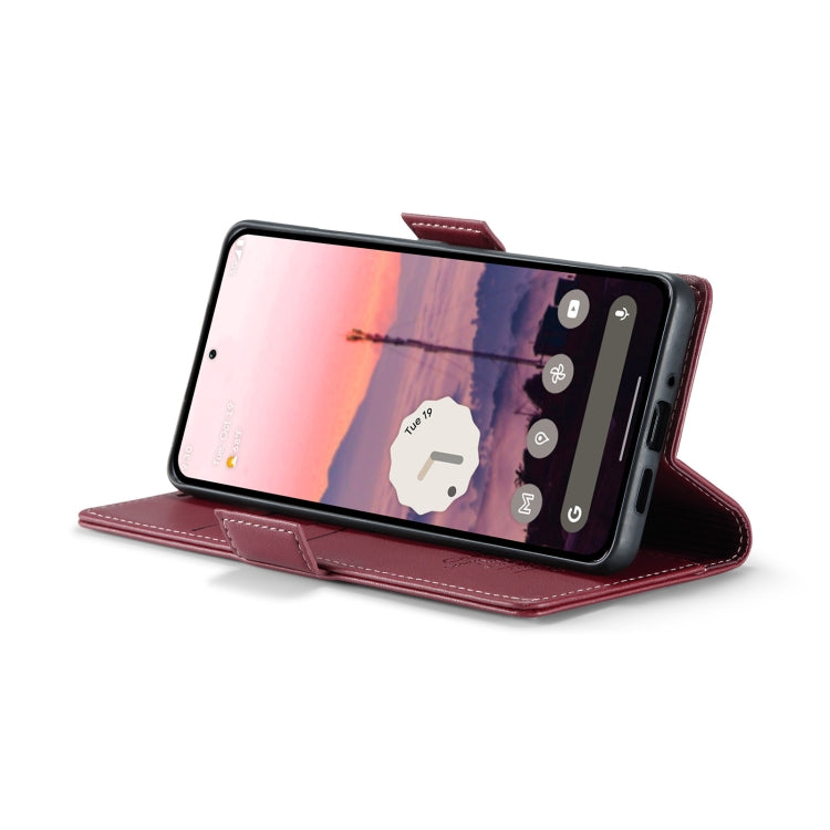For Google Pixel 9 / 9 Pro CaseMe 023 Butterfly Buckle Litchi Texture RFID Anti-theft Leather Phone Case(Wine Red) - Google Cases by CaseMe | Online Shopping South Africa | PMC TechLife | Buy Now Pay Later Mobicred