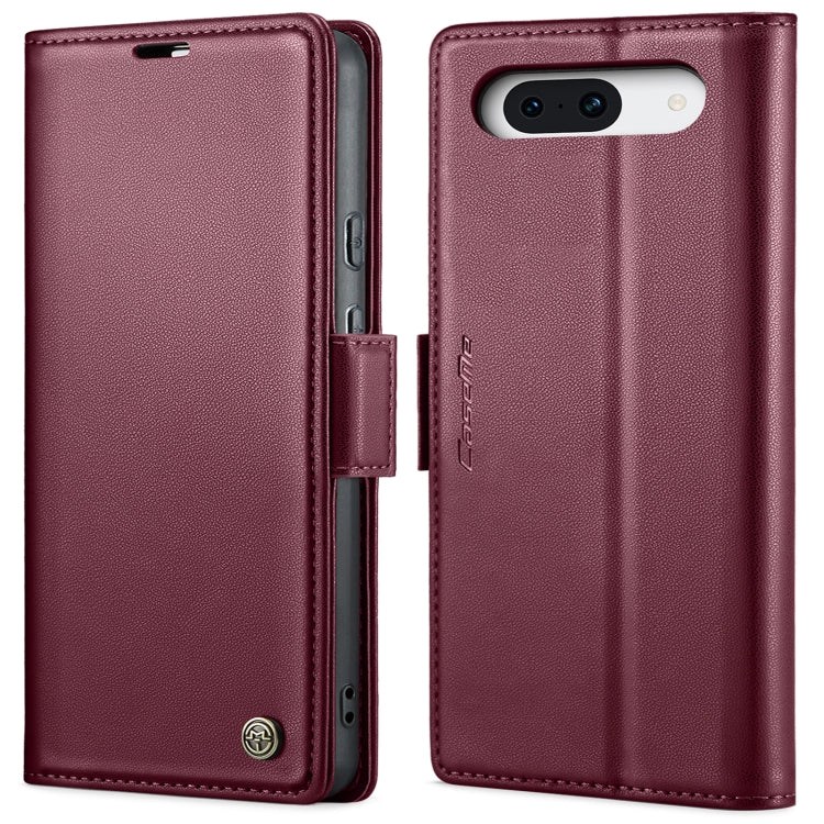 For Google Pixel 9 / 9 Pro CaseMe 023 Butterfly Buckle Litchi Texture RFID Anti-theft Leather Phone Case(Wine Red) - Google Cases by CaseMe | Online Shopping South Africa | PMC TechLife | Buy Now Pay Later Mobicred
