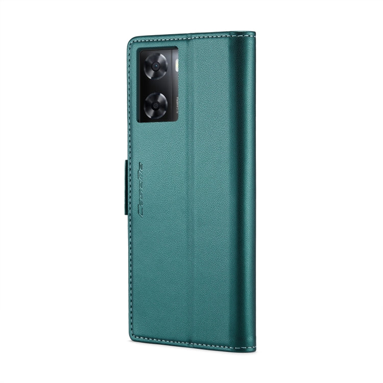 For OPPO A77 4G Global / A57e 4G CaseMe 023 Butterfly Buckle Litchi Texture RFID Anti-theft Leather Phone Case(Pearly Blue) - OPPO Cases by CaseMe | Online Shopping South Africa | PMC Jewellery | Buy Now Pay Later Mobicred