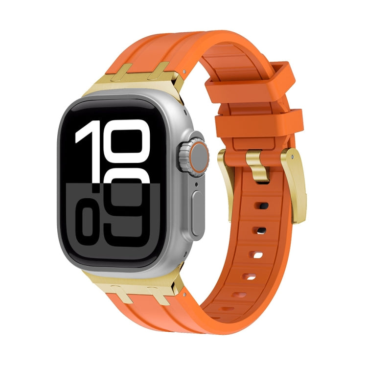 AP Silicone Watch Band For Apple Watch Series 10 42mm(Gold Orange) - free shipping - PMC TechLife - Order now!