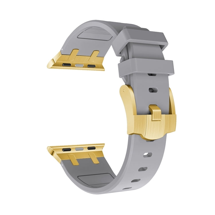 AP Silicone Watch Band For Apple Watch Series 10 42mm(Gold Grey) - free shipping - PMC TechLife - Order now!