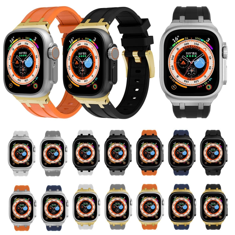 AP Silicone Watch Band For Apple Watch Series 10 46mm(Gold Grey) - free shipping - PMC TechLife - Order now!