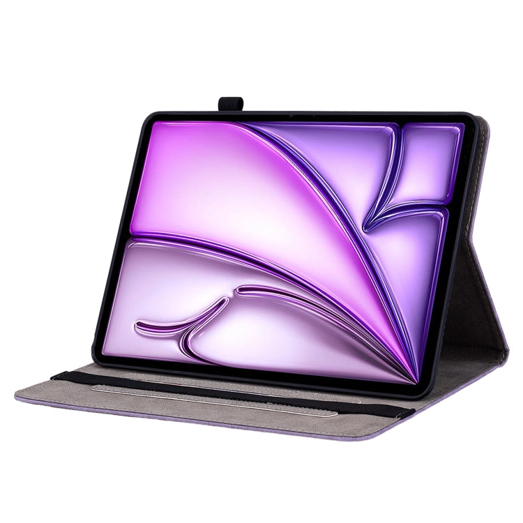 For iPad Air 11 2025 / 2024 Butterfly Rose Embossed Leather Smart Tablet Case(Purple) - free shipping - PMC TechLife - Order now!