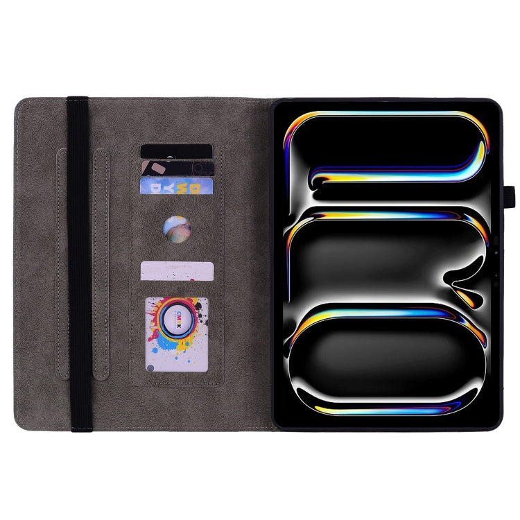 For iPad Pro 11 2024 Butterfly Rose Embossed Leather Smart Tablet Case(Rose Red) - iPad Pro 11 2024 Cases by PMC TechLife | Online Shopping South Africa | PMC TechLife | Buy Now Pay Later Mobicred