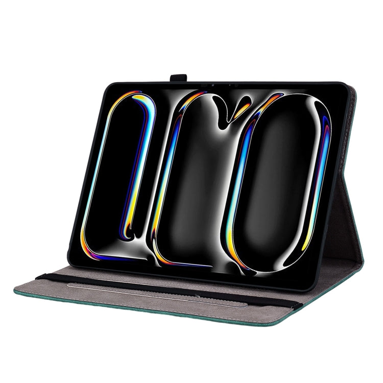 For iPad Pro 11 2024 Butterfly Rose Embossed Leather Smart Tablet Case(Green) - free shipping - PMC TechLife - Order now!