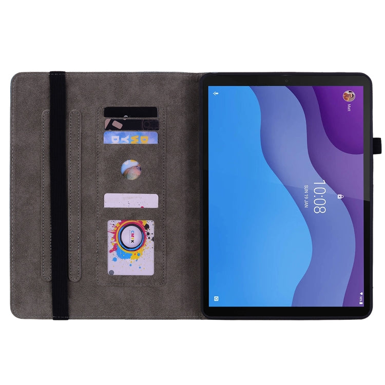 For Lenovo Tab M10 HD 2nd Gen TB-X306X Butterfly Rose Embossed Leather Tablet Case(Red) - Lenovo by PMC TechLife | Online Shopping South Africa | PMC TechLife | Buy Now Pay Later Mobicred