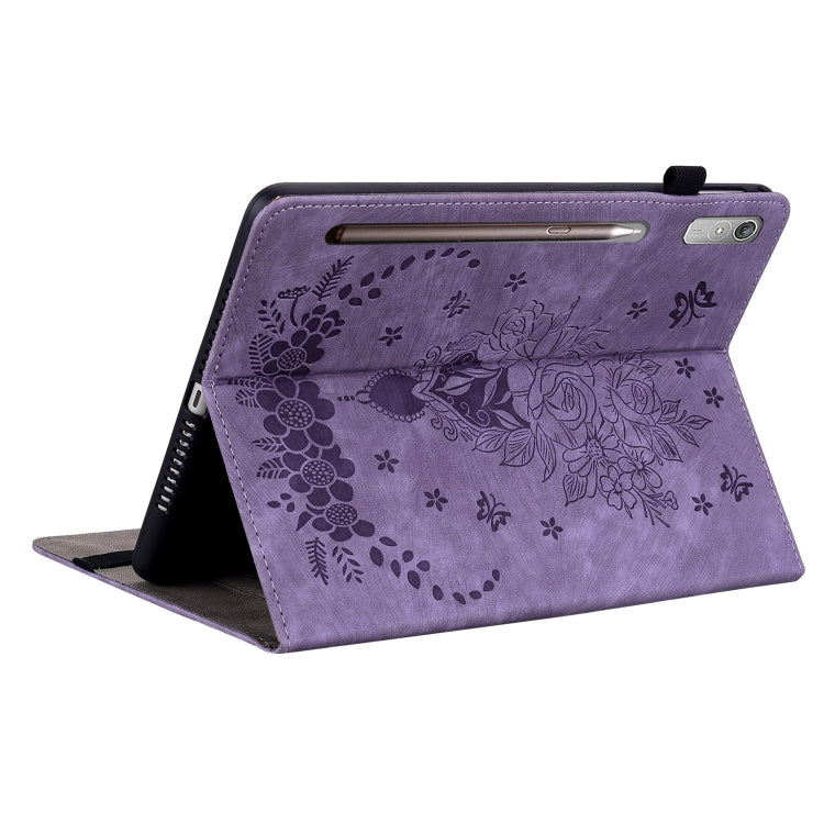 For Lenovo Tab P11 Pro Gen 2 11.2 Butterfly Rose Embossed Leather Tablet Case(Purple) - free shipping - PMC TechLife - Order now!